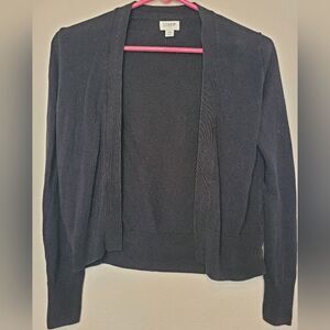 J. Crew Black Open Front Cardigan Size XS